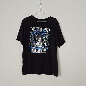Bones Coffee High Voltage Black T-Shirt